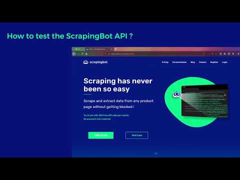 How to test the ScrapingBot API