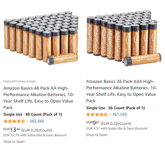 amazon basics batteries reviews