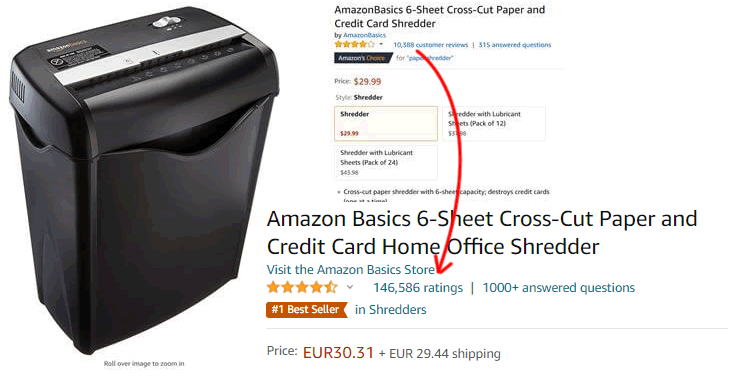 amazon basics shredder