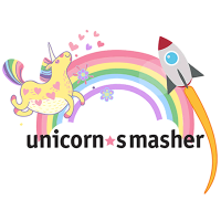 logotipo do unicórnio smasher