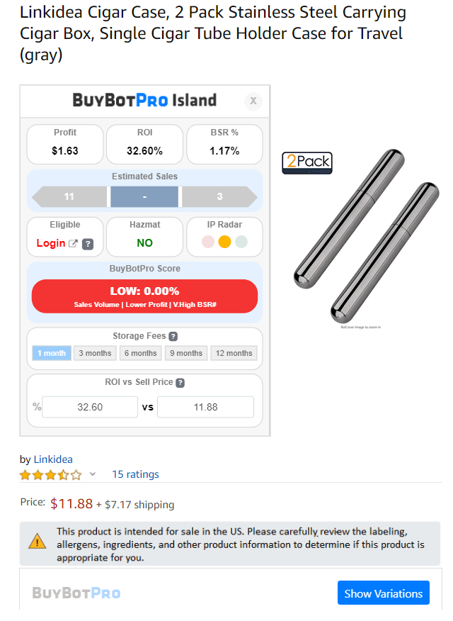 buybotpro extension product breakdown