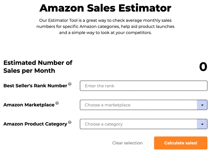 jungle scout amazon sales estimator