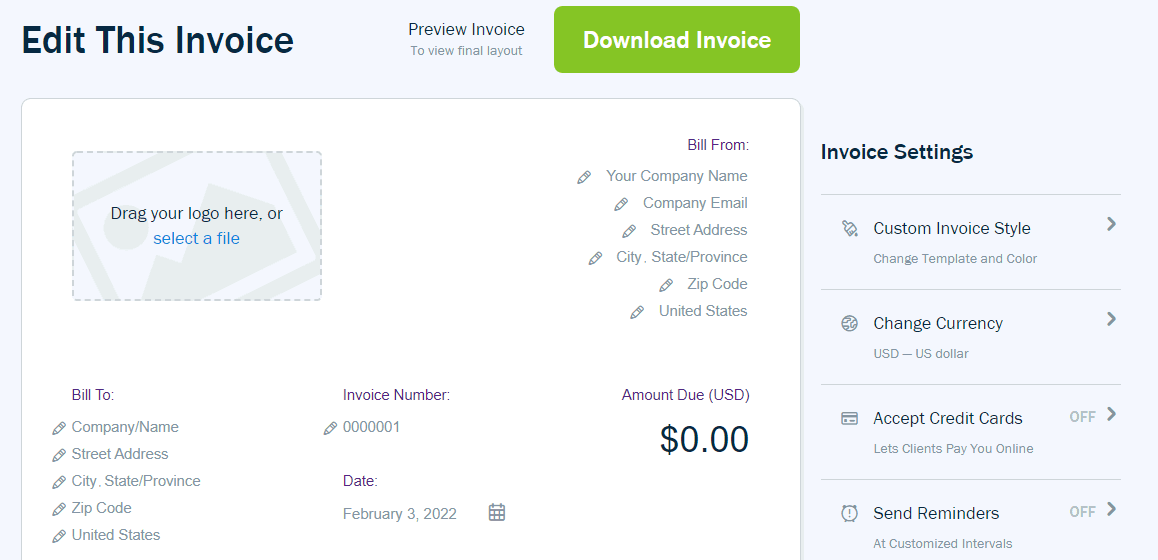 Free Invoice Generator