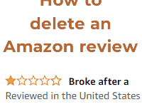 How to delete an Amazon review
