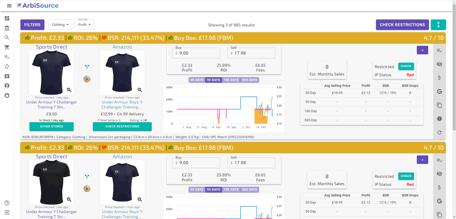 arbisource results