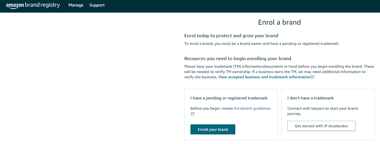 amazon brand registry enrollment