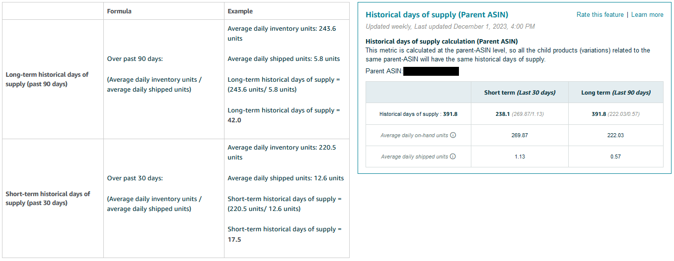 amazon low inventory fee table