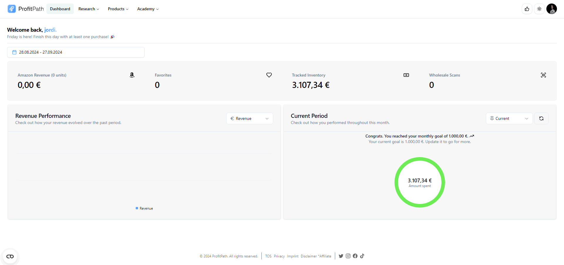 profitpath dashboard