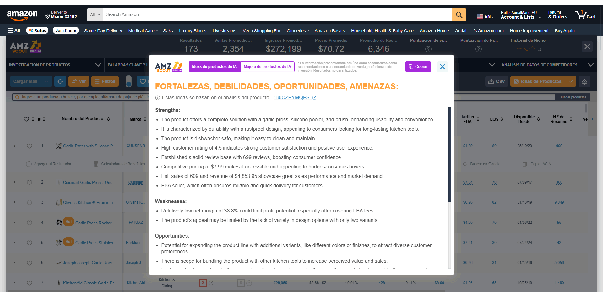 amzscout chrome extension ai
