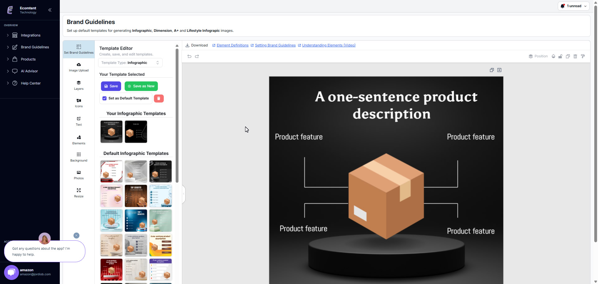 ecomtent.ai brand guidelines and templates