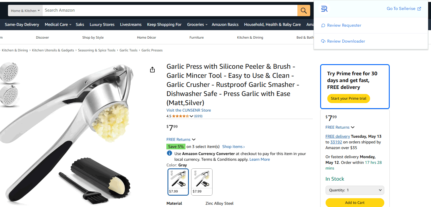 sellerise chrome
