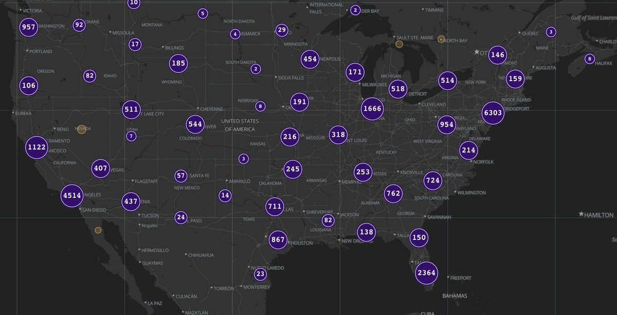 smartscout seller map biggest amazon sellers in north america